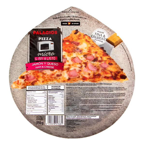 PIZZA DE JAMON PALACIOS