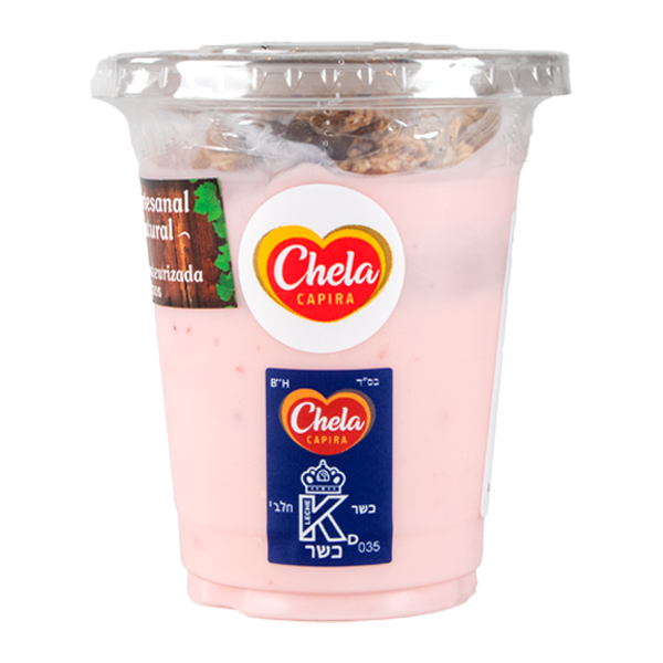 YOGURT DE FRESA CON GRANOLA