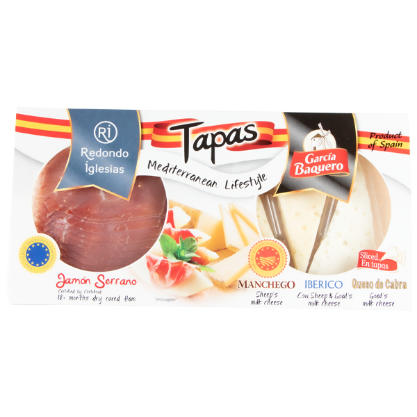 TAPAS DE QUESOS Y JAMON SERRANO