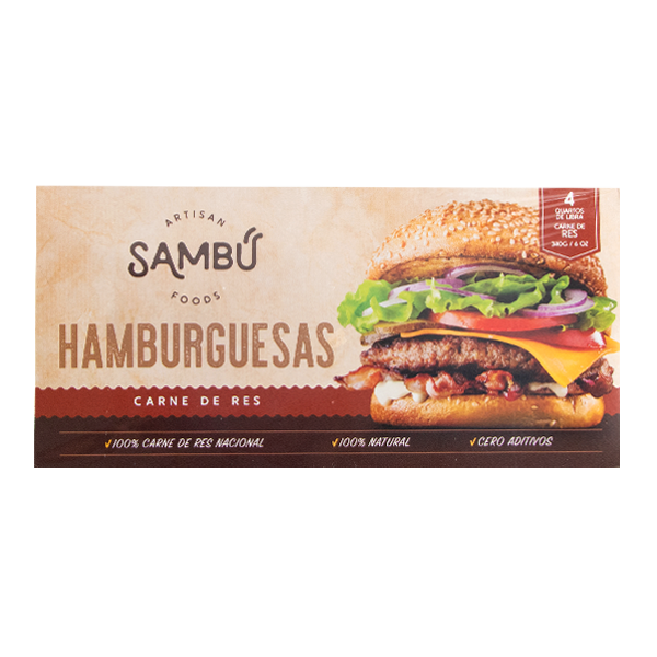 SAMBU HAMBURGUESA DE RES