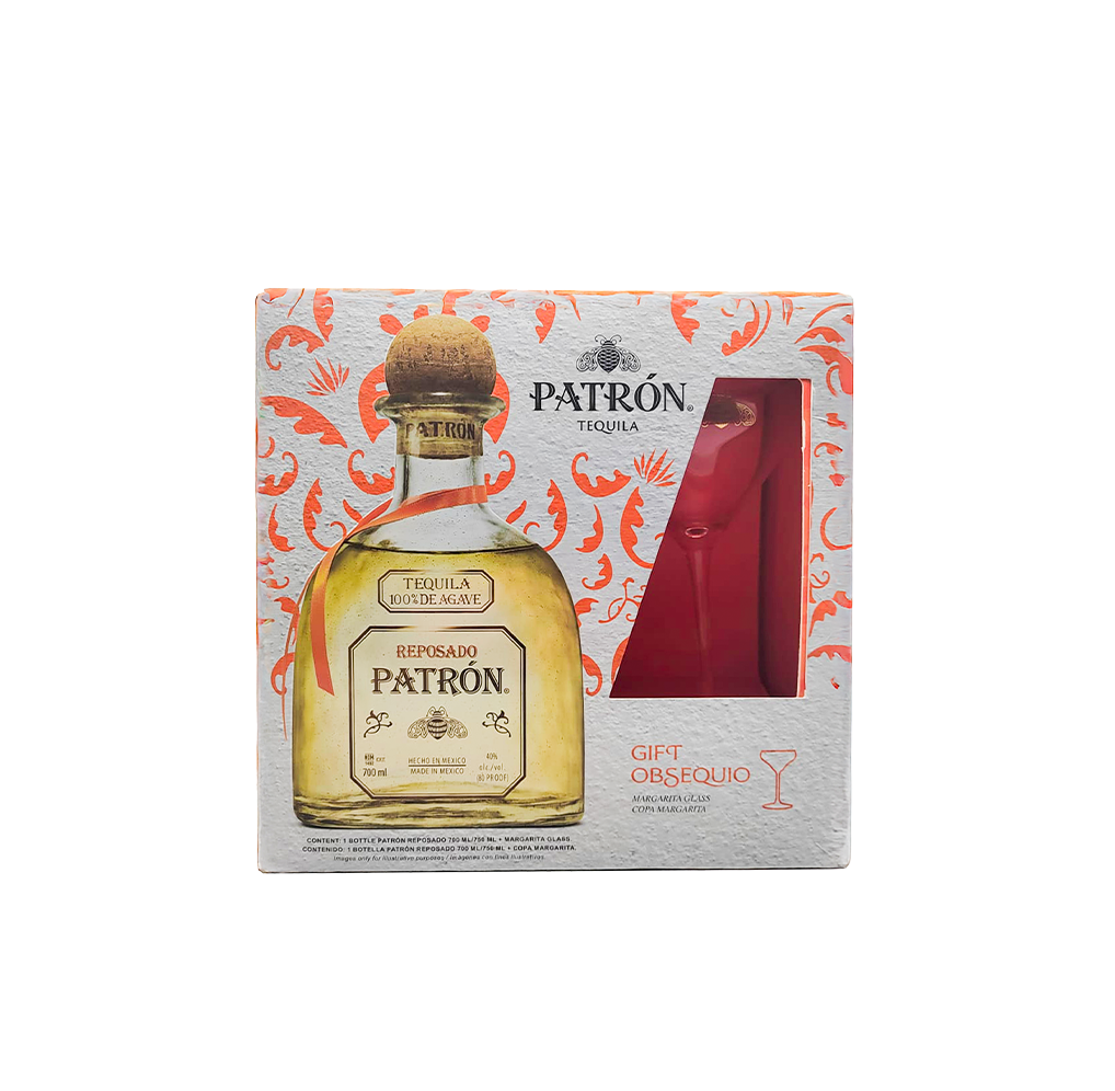 ESTUCHE TEQUILA PATRON REPOSADO