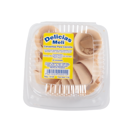 CANASTITAS  PARA CEVICHE