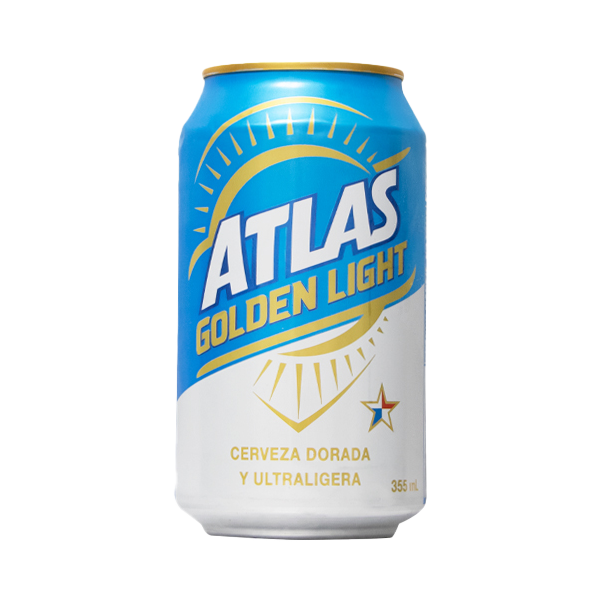 CERVEZA ATLAS GOLDEN LIGHT LATA