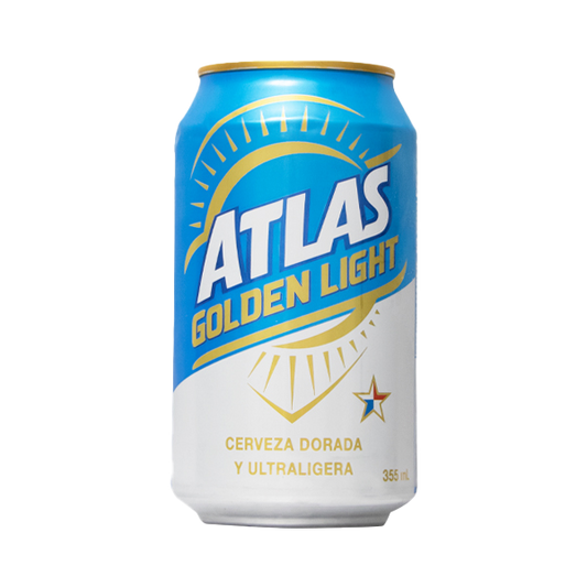 CERVEZA ATLAS GOLDEN LIGHT LATA