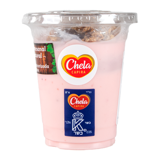 YOGURT DE FRESA CON GRANOLA