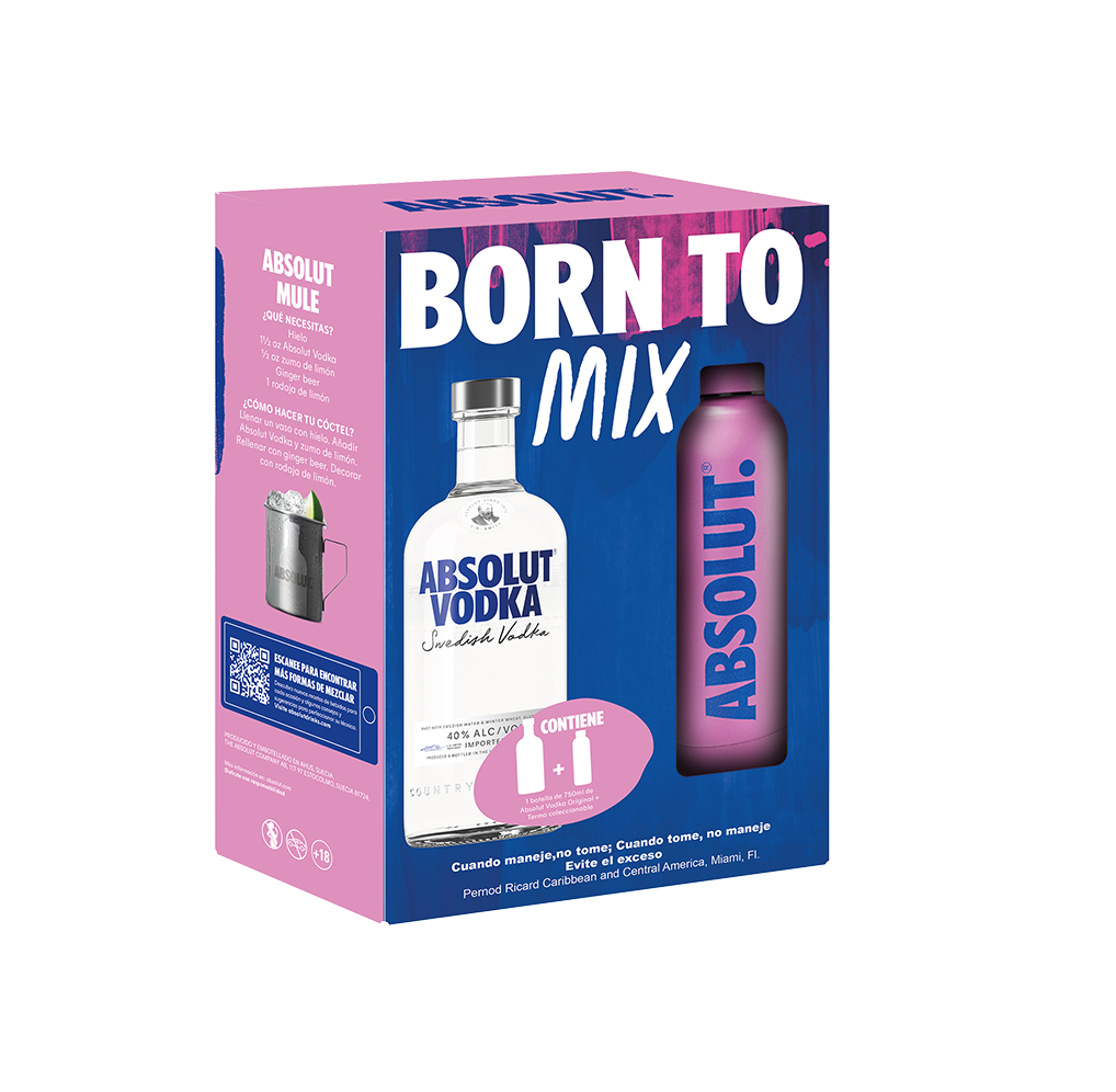 ESTUCHE VODKA ABSOLUT