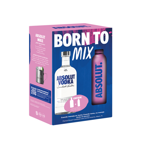 ESTUCHE VODKA ABSOLUT