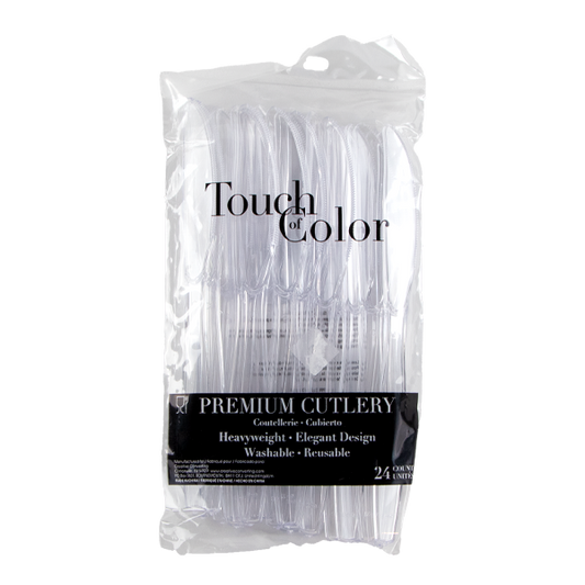 CUCHILLO PLASTICO TRANSPARENTE