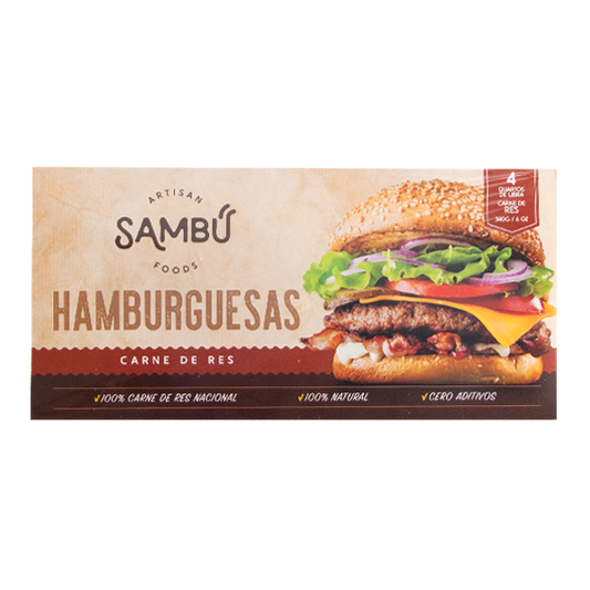 SAMBU HAMBURGUESA DE RES