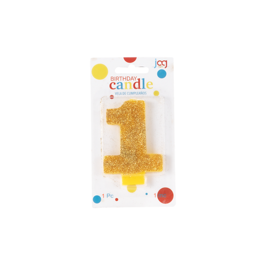 VELA #1 DORADO ESCARCHADO